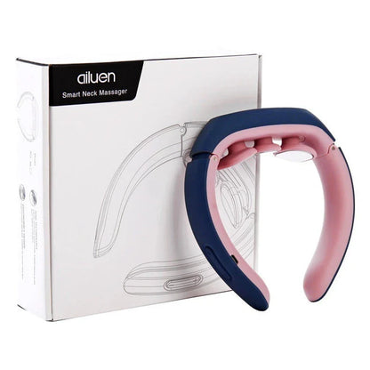 Innovative neck and shoulder massager with electric pulse therapy and customizable massage settings