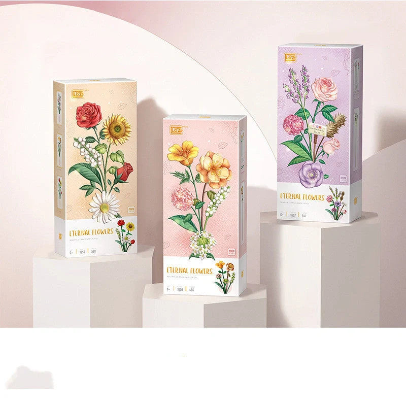 Bouquet Series Small Particle Building Blocks for DIY floral arrangements