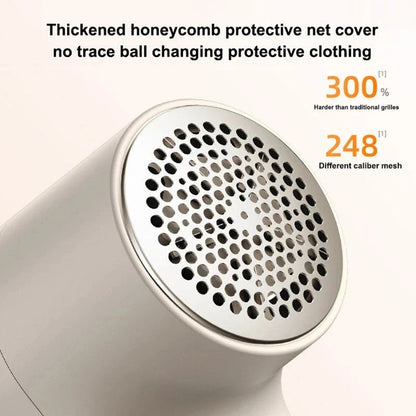 Fabric Lint Remover - Electric Hairball Trimmer with Smart LED Display and USB Charging
