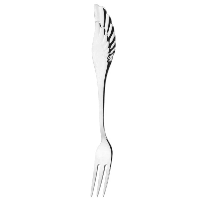 304 stainless steel Angel Wing spoon and fork set in various finishes