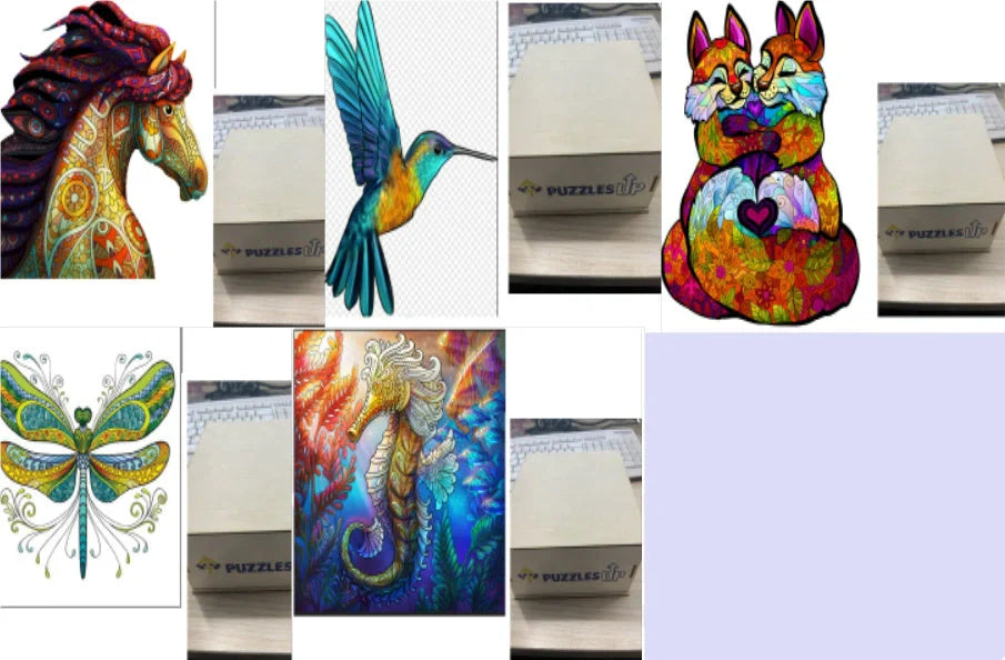 A3 Animal Wooden Puzzle with Box - Premium quality, vibrant animal designs, perfect for family fun