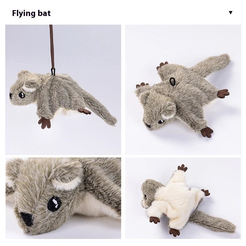 USB rechargeable interactive cat toy with realistic bird sounds for indoor cats