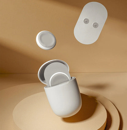 Compact Pocket Massager with low-frequency pulse technology for neck, back, and shoulder massage relief