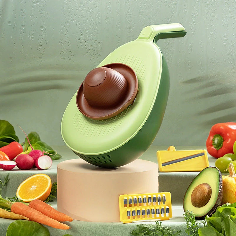 Stainless steel and PP vegetable grater with storage box for efficient slicing
