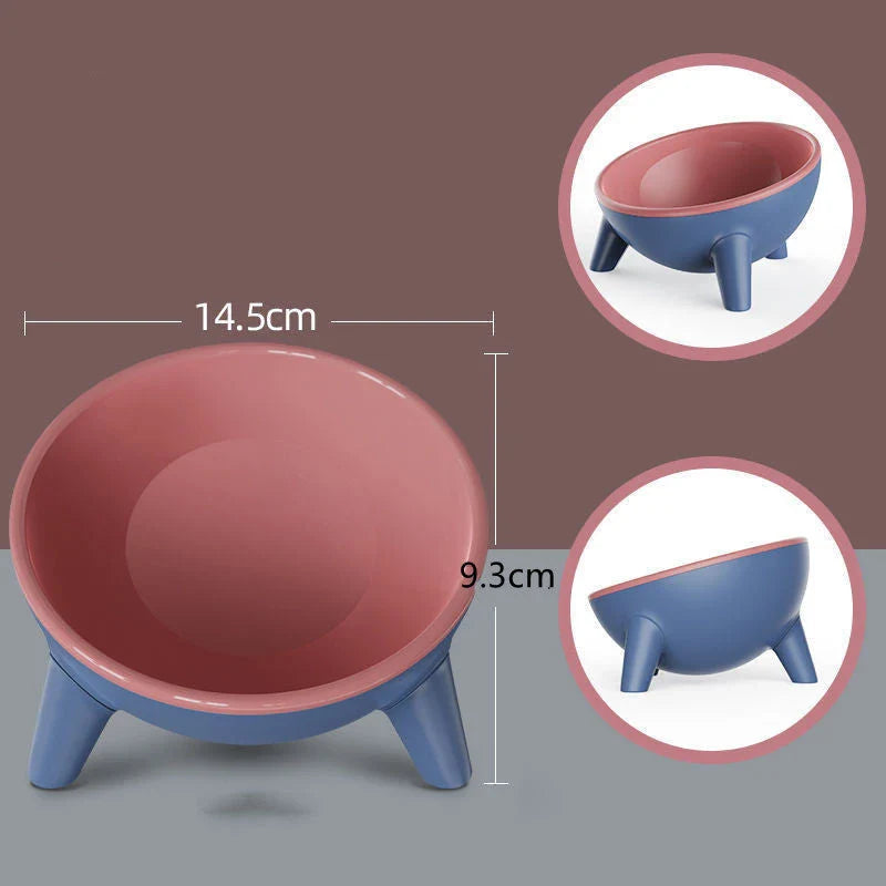Premium quality pet feeding bowls with stable triangular base, 15-degree tilt design and durable, food-grade materials for dogs, cats and bunnies