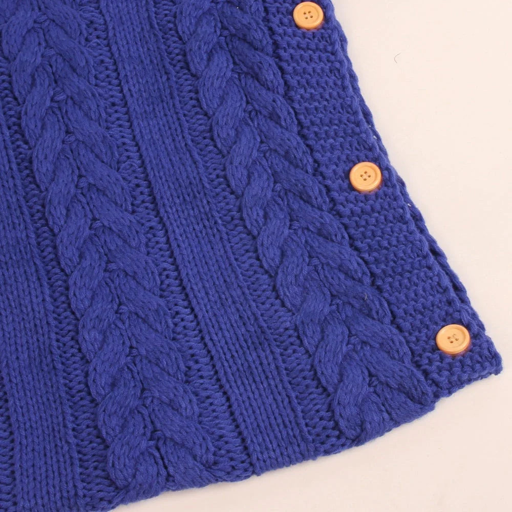 Newborn knit sleeping bag in various colours, size 70x35cm, made from soft acrylic
