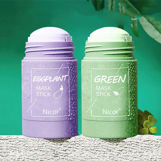 Premium green tea mud mask for oil control, acne treatment, and skin brightening
