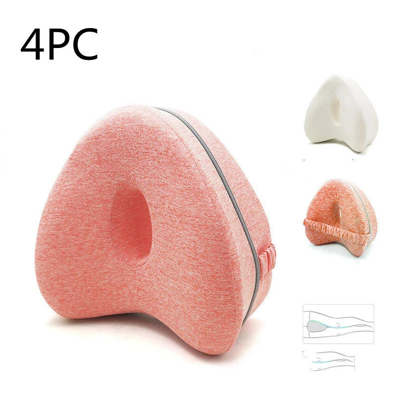 Ergonomic apple-shaped memory foam pillow with breathable design and adjustable thickness for personalized comfort and support