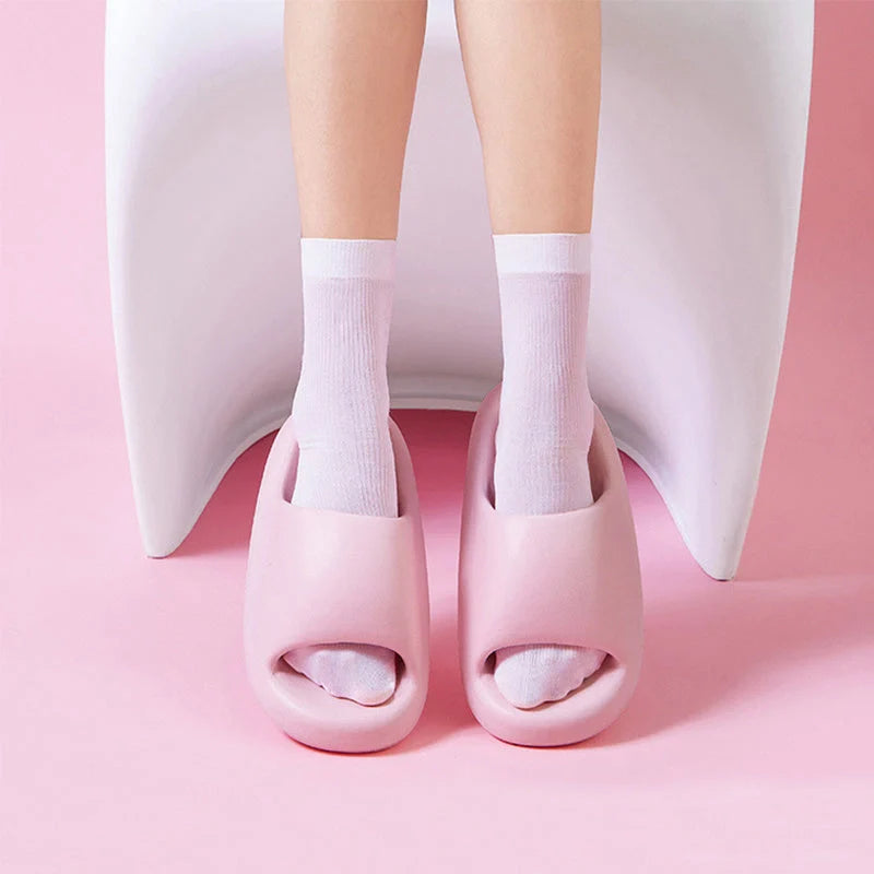 Bread Shoes Soft Slippers in candy colours with 3.5cm thick sole