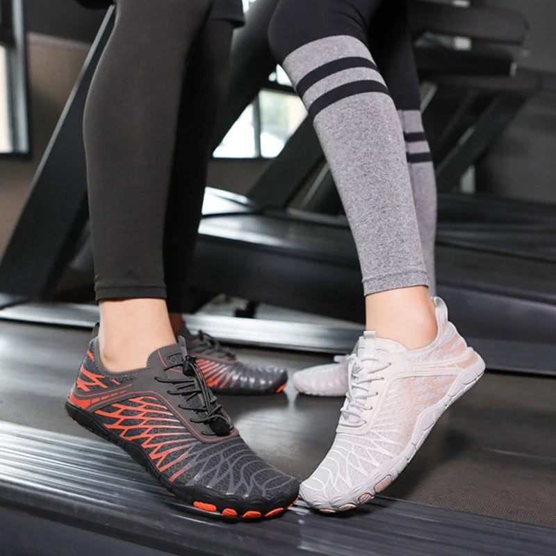 Smmer Water Shoes with non-slip rubber sole and mesh upper in various colours