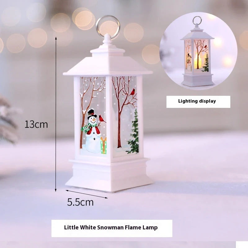 Santa Claus LED night light battery-powered hanging lantern for Christmas decoration