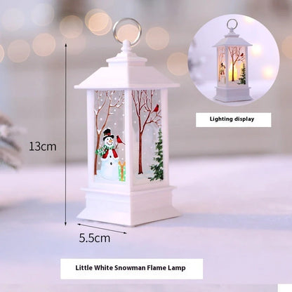 Santa Claus LED night light battery-powered hanging lantern for Christmas decoration