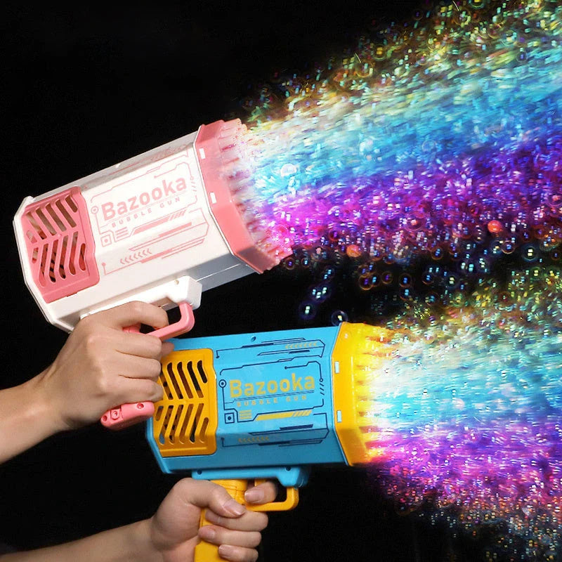 Extraordinary Bubble Blaster with 69 bubble-producing holes, creating a cloud of colourful bubbles for endless fun and entertainment