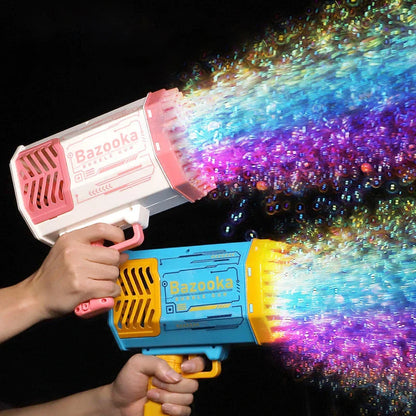 Extraordinary Bubble Blaster with 69 bubble-producing holes, creating a cloud of colourful bubbles for endless fun and entertainment