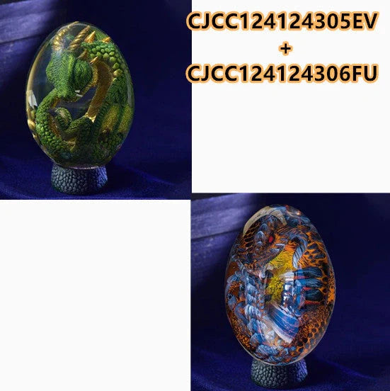 Lava Dragon Egg Desktop Decoration Dinosaur Egg Resin Crafts in various colours