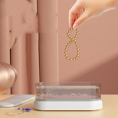 Compact ultrasonic cleaning machine for watches and small items