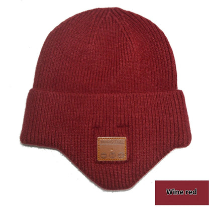 Thickened Blue Tooth Cap Knitted in various colours with dome crown and USB charging cable