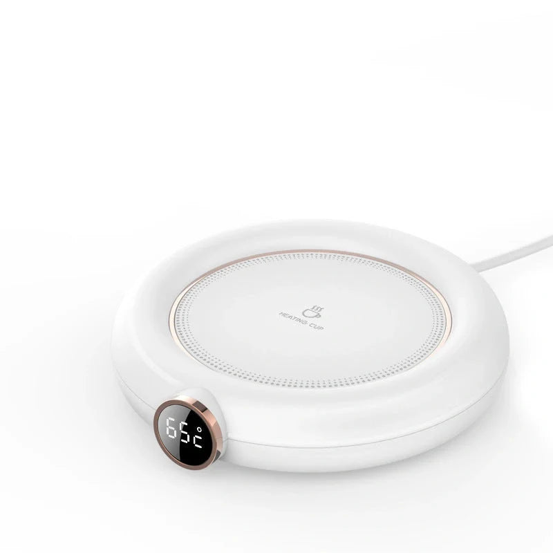 USB Cup Warmer Pad with adjustable temperature settings and LED display