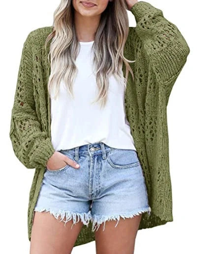 Lightweight loose cardigan sweater in various colours, perfect for stylish layering