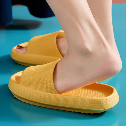 Women's premium EVA slippers in various colors and sizes, featuring soft, cushioned soles and durable non-slip design.