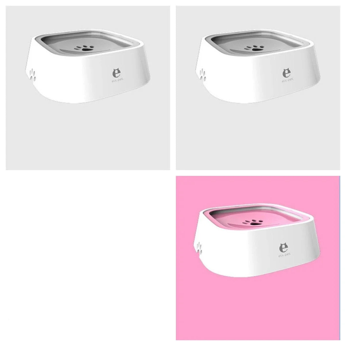 Spill-Proof Floating Pet Water Bowl with Slow Water Intake, Premium ABS & PP Construction, Available in Various Colors and Quantities