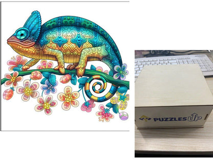 A3 Animal Wooden Puzzle with Box - Premium quality, vibrant animal designs, perfect for family fun