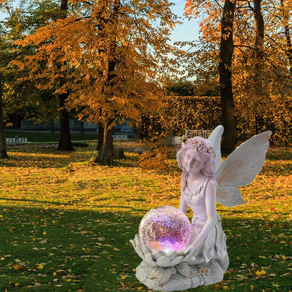 European-style flower fairy resin statue ornament for garden and home decoration