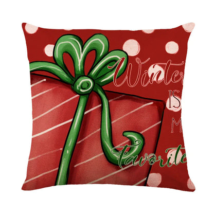 Festive Christmas pillow covers with snowflake pattern for cozy home decor