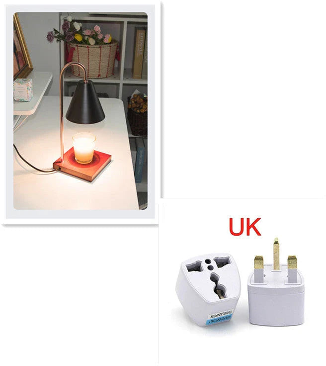 Elegant aromatherapy lamp with a curvy, semi-matte stem design for soothing scents and soft lighting