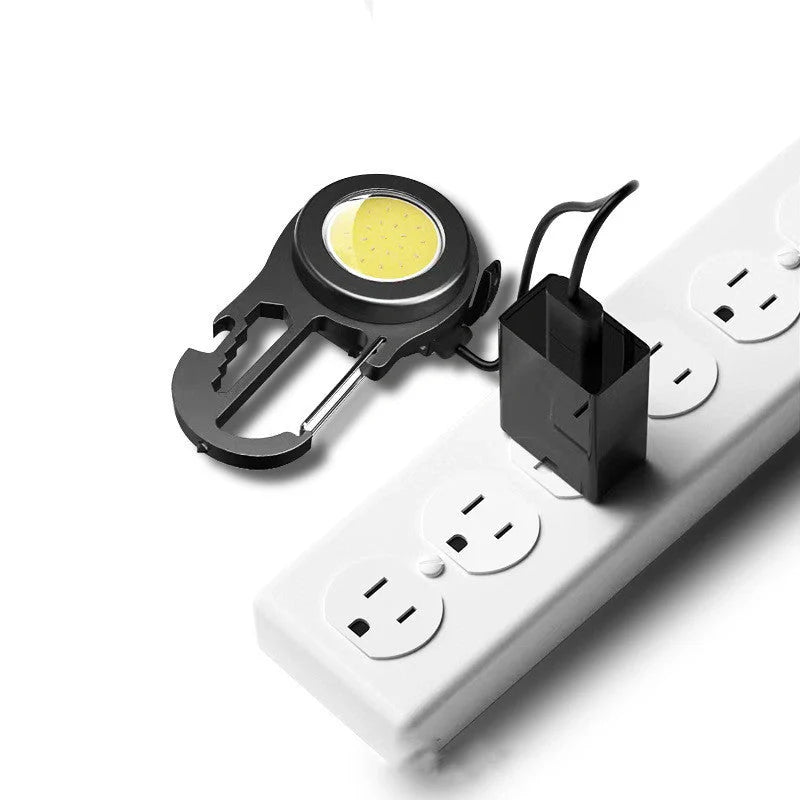 6 IN 1 Multi-functional Mini Keychain Lamp with Super Bright COB Light