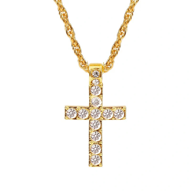 Unisex Alloy Clavicle Chain with Geometric Pendant in Silver