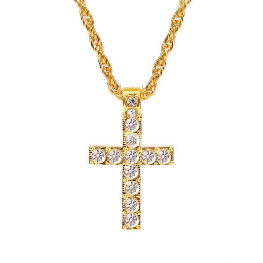 Unisex Alloy Clavicle Chain with Geometric Pendant in Silver