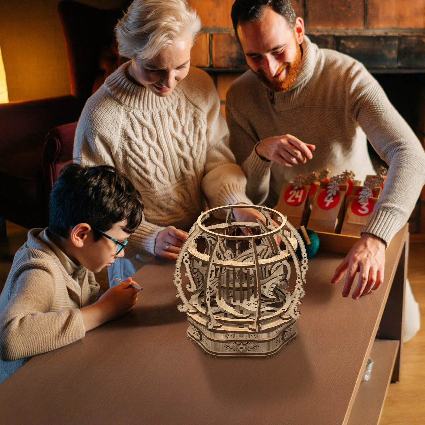 Fashion Simple Oak Oasis Shape Puzzle Toys - Educational wooden puzzle for children