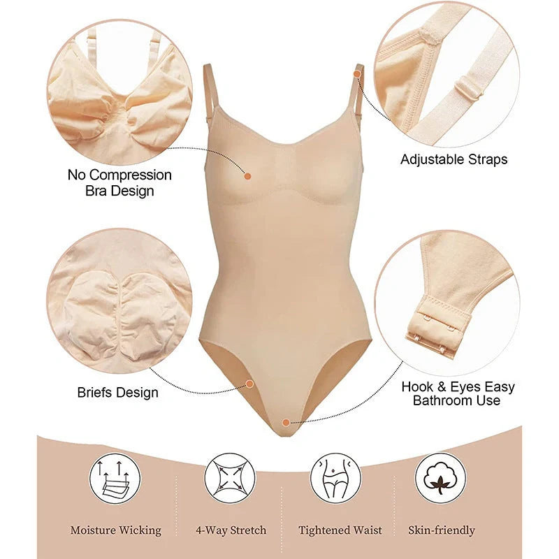 Women's Nylon Suspender Jumpsuit in various colours for body-shaping and style