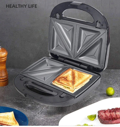 Versatile 6-in-1 Waffle Maker with EU Plug: Grill, Sandwich, and Breakfast Delight