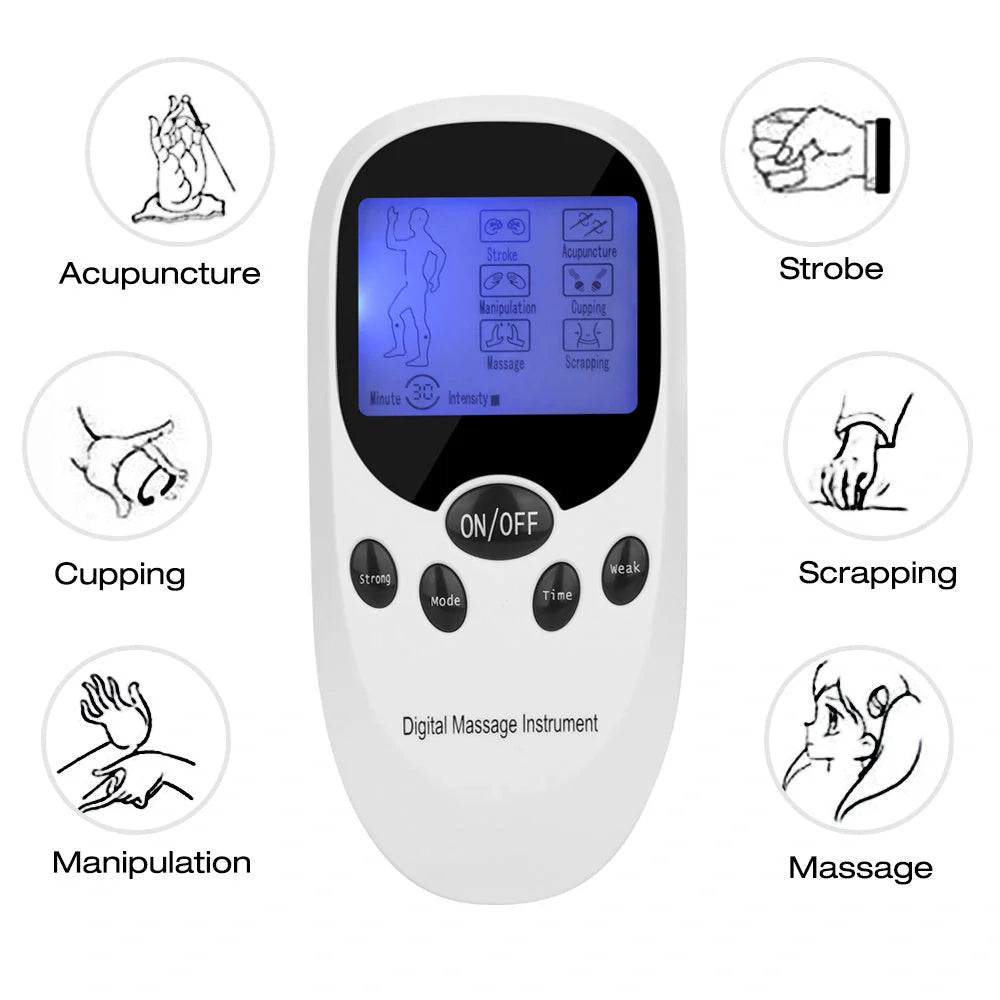 Dual Channel TENS Massager with six stimulation modes for pain relief
