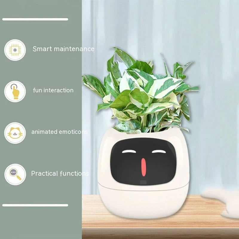 Smart Planter with AI and 7 sensors for easy plant care in various colours