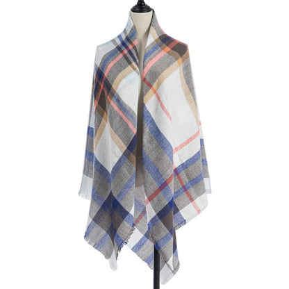 Luxury plus-sized double-sided cashmere-like scarf shawl in various colors