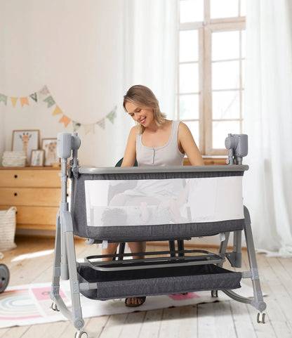 Baby electric rocking chair with remote control and adjustable settings
