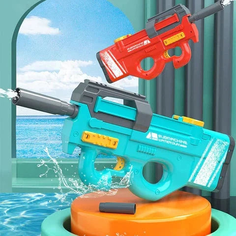 Premium high-powered electric water blaster with sleek design, long-range water stream, and large water capacity for endless summer fun