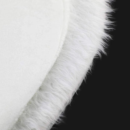 Luxurious plush Christmas tree skirt in various sizes, adding elegant charm to any holiday decor