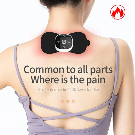 Pulse Neck Mini Patch Smart Abdomen Slimming Heating Massage Patch with USB charging