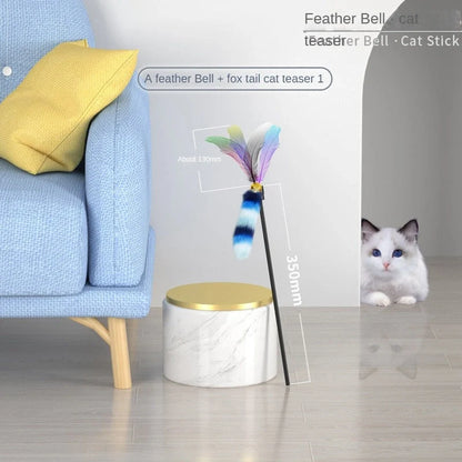 Round cat scratching board with toy ball, protects furniture from scratches