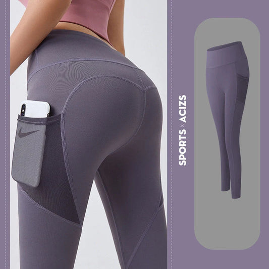 Women's yoga pants with pocket for gym and fitness in various colours