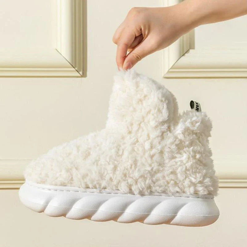 Cozy Wintertime Slippers with plush lining, waterproof heel, and variety of vibrant color options