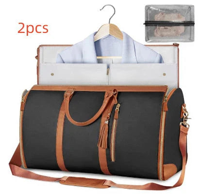 Versatile travel duffel bag for women with waterproof and foldable design, available in various color options
