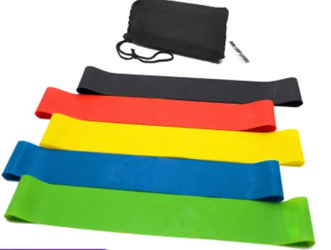 Yoga Fitness Rally set in five colours, each offering a different tension level for custom workouts