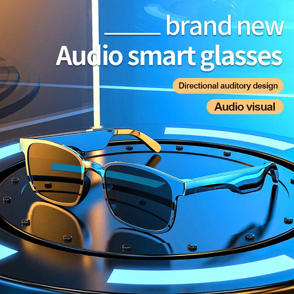 Bluetooth 5.0 smart sunglasses with waterproof design for sports and calls