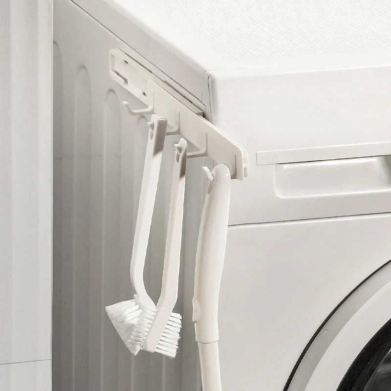 Four-row gap hook for kitchen and bathroom storage, no drill installation