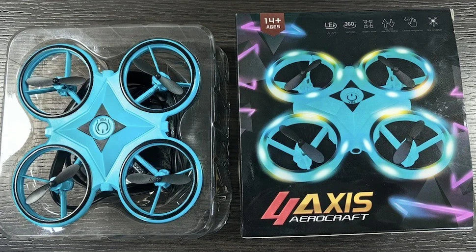 Quadrocopter UFO Induction Flying Saucer with gesture control and LED lights